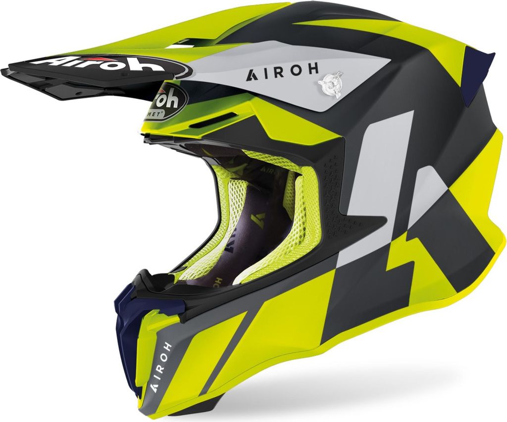 Airoh Twist 2.0 Lift Motocross Helm, schwarz/gelb, 2XL (63)