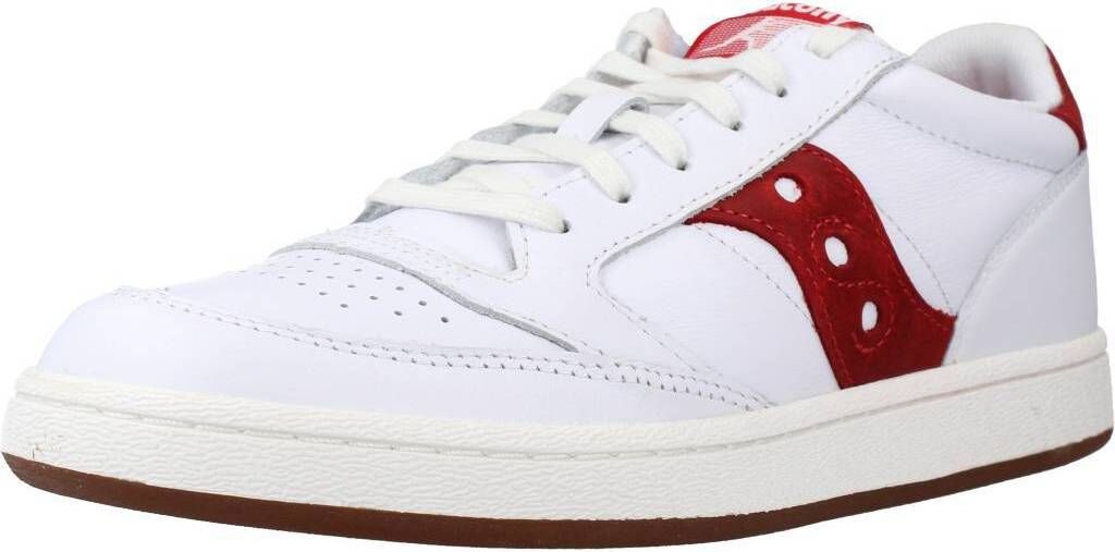 G5936 sneaker donna SAUCONY JAZZ COURT aus weiß/rot Vintage-Effekt Schuh Frau