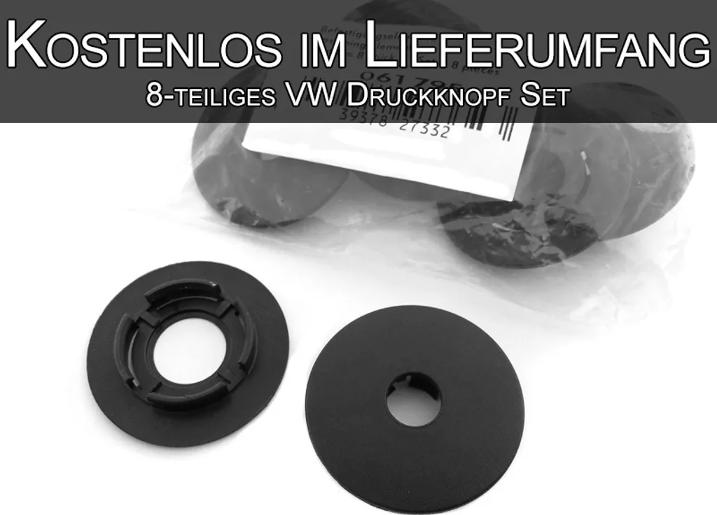 Tappetini adatti per VW Polo 9N / Cross / GTI (Premium) set di tappetini in velours con doppie cuciture arancio blu - 3