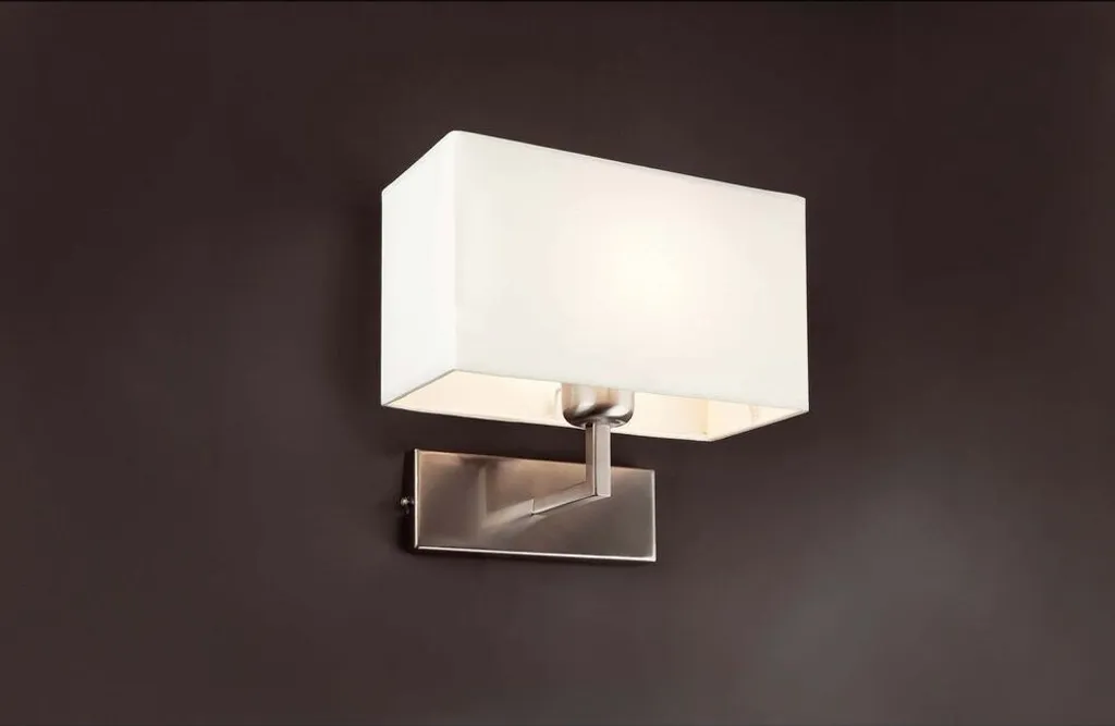 Applique RODA Nichel Opaco Bianco - Lampada Parete Moderna Faro - 2