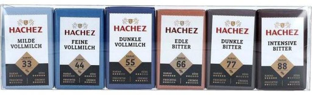 Hachez Täfelchen Mischpackung Milde Vollmilch Produktbild 
