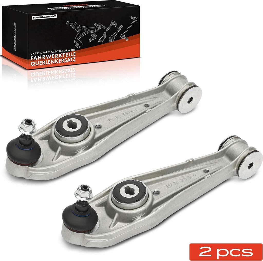 Frankberg 2x Querlenker Vorderachse für Porsche 911 Cabriolet Speedster Targa Boxster Spyder Cayman 2004-2013