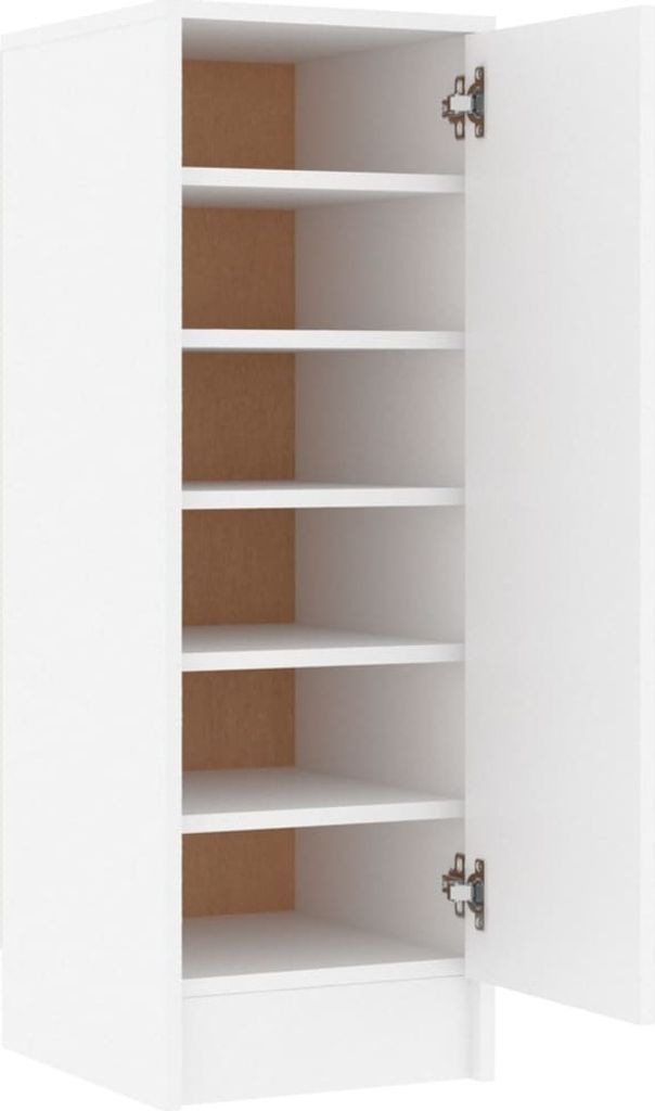 vidaXL Schuhschrank Weiß 32x35x92 cm Holzwerkstoff