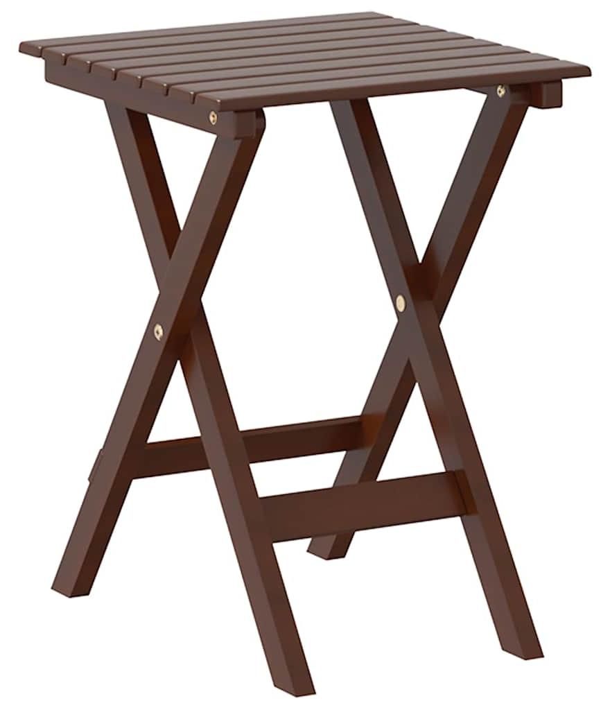 vidaXL Beistelltisch Klappbar Braun Massivholz Pappel