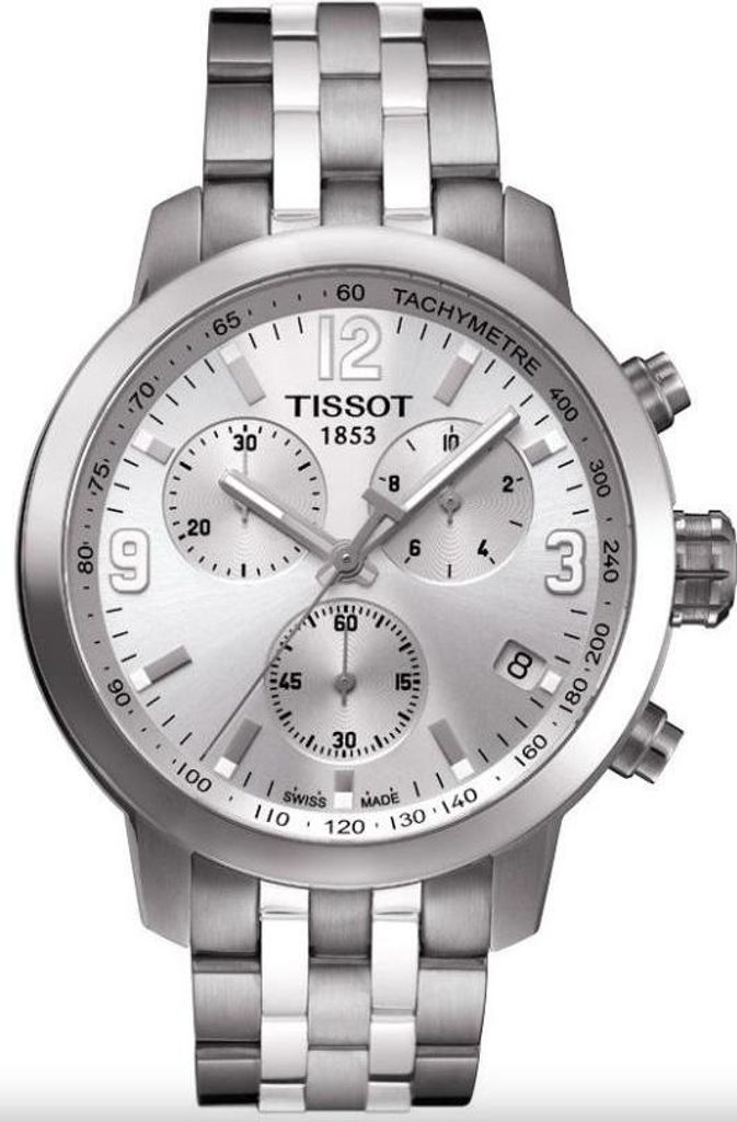 Tissot PRC 200 Chronograf 41 mm Stříbrný ciferník Křemenný Obrázek produktu 