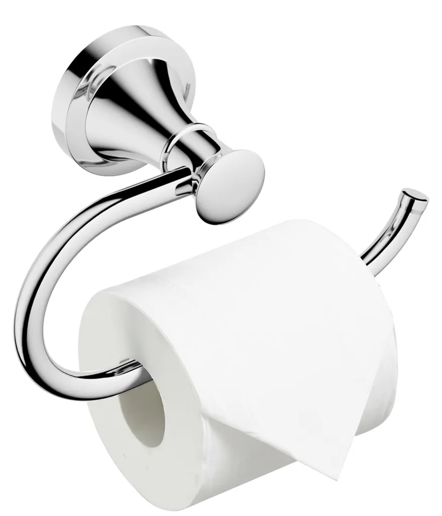 Porte-papier hygiénique inox anti-corrosion chrome poli à fixer 15cm