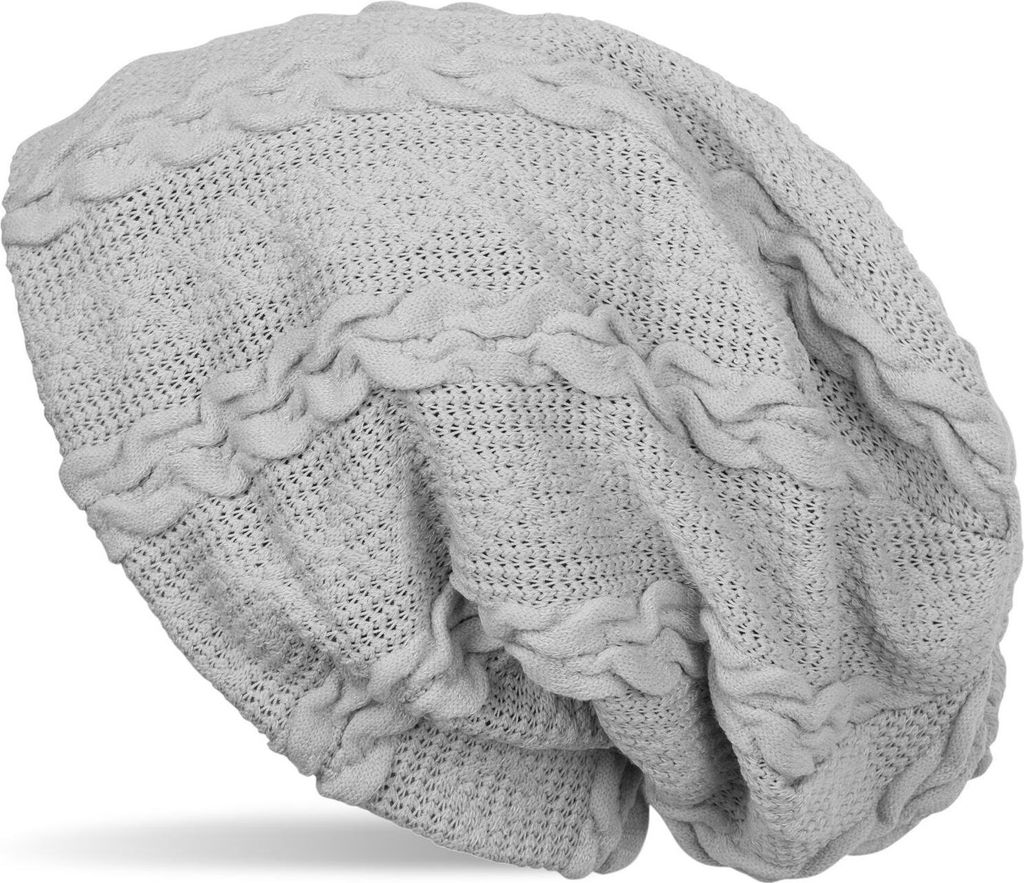 styleBREAKER warme Feinstrick Beanie Mütze mit Zopfmuster Produktbild 