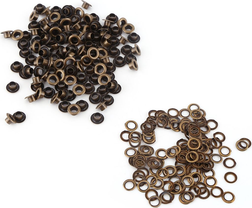 100 Stk. Metall-Ösenset, 5mm Innendurchmesser für Produktbild 