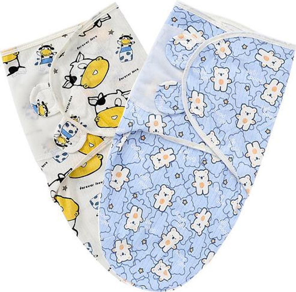 ASKSA Pucktuch 0-3 Monate, 2er Pack Pucksack Baby aus 100% Produktbild 