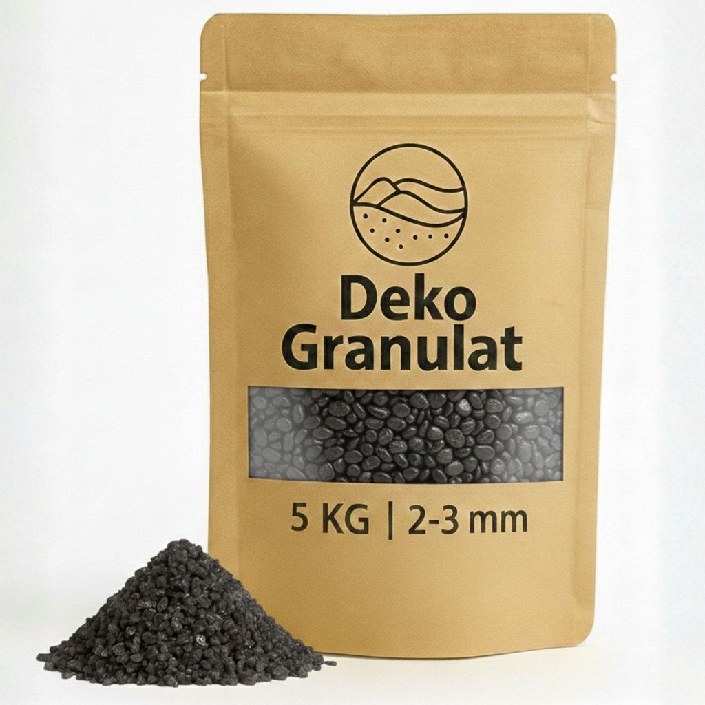 Deko-Granulat 5 KG anthrazit Ø 2-3 mm Vasen Glas-Füllung Streudeko