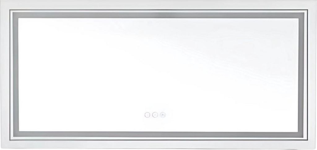 Chateau XL LED Badspiegel – 140x70 cm – Mit Touch Sensor, Anti-Fog & 3 Lichtfarben – Dimmbar – Wandmontage – Modern