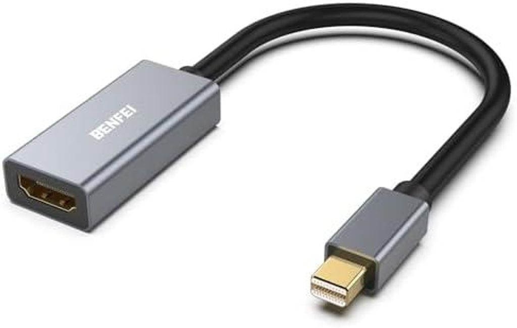 Mini DisplayPort (Thunderbolt 2) auf HDMI Adapter 4K, Unidirektional Mini DisplayPort Computer zu HDMI Monitor kompatibel mit MacBook Air/Pro Micro...