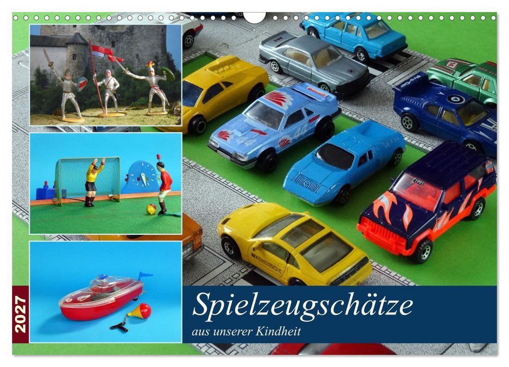 Spielzeugschätze aus unserer Kindheit (Wandkalender 2027 DIN A3 quer), CALVENDO Monatskalender
