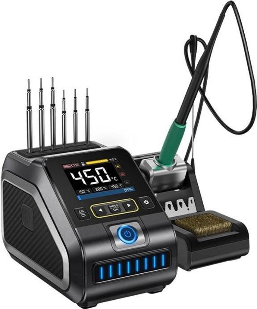 FNIRSI DWS-200F Lötstation, 200W, 100-450°C, 2,8 Display
