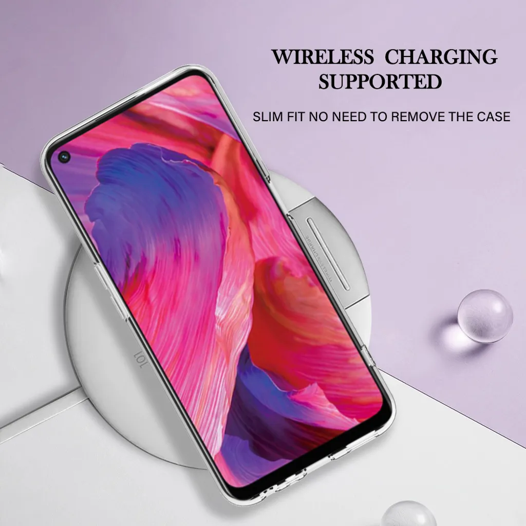 Xiltlly Cover per OPPO A74 5G/A54 5G 6.5 Pollici, Trasparente Custodia Antiurto Silicone Ultra Sottile Morbido, Bumper Resistente Anti-Graffio Sottile Morbida TPU Protettiva Case per OPPO A54 5G