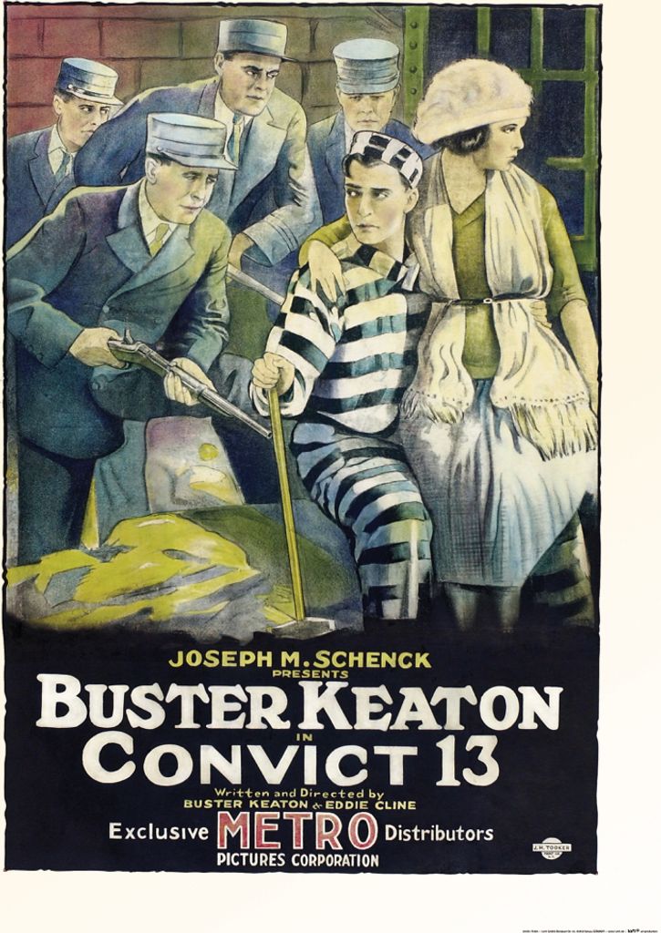 Buster Keaton Als Sträfling Kunstdruck Bild - Convict 13, 1920 (80 x 60 cm)