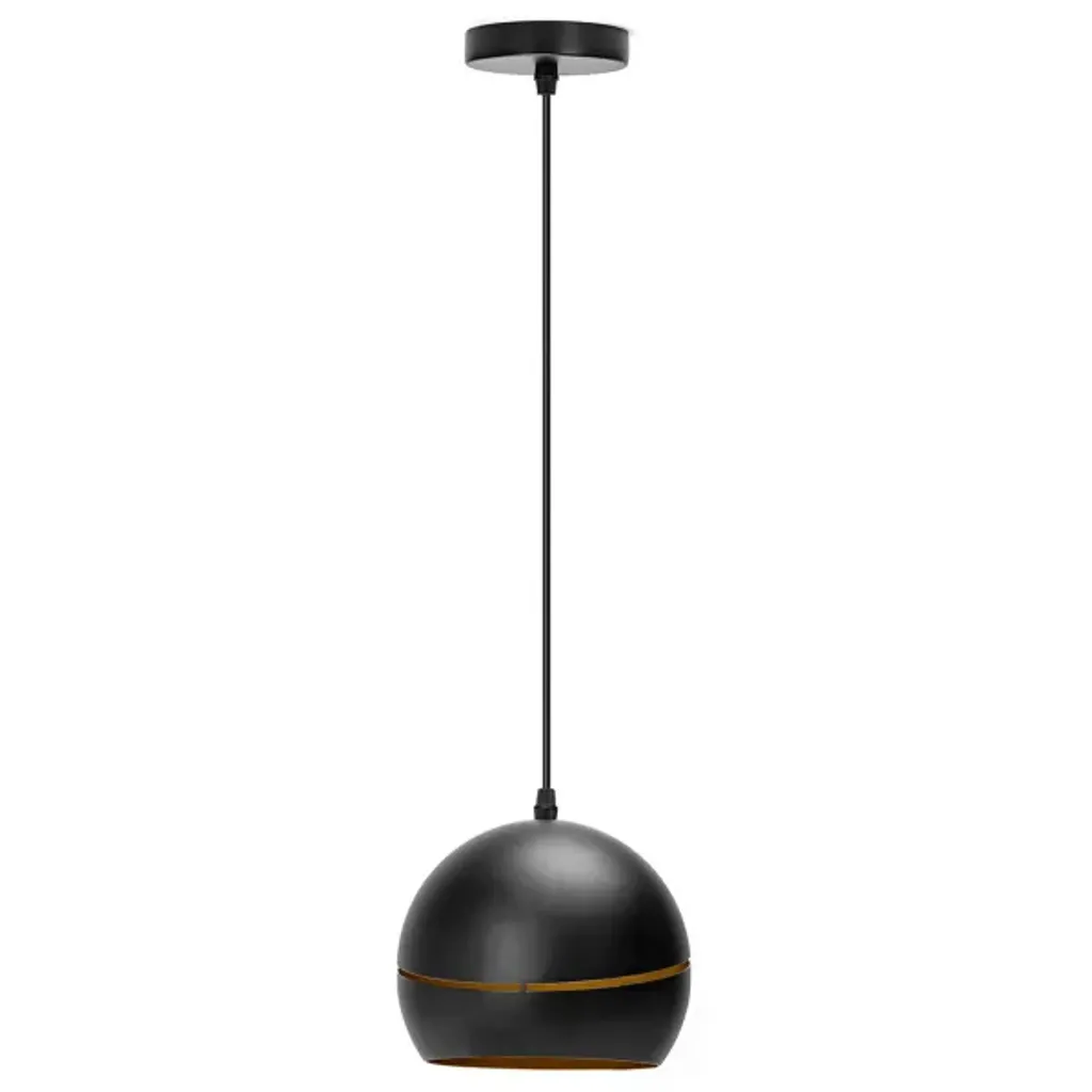 Plafonnier LENA noir 120 cm - Luminaire pour cuisine et long couloir
