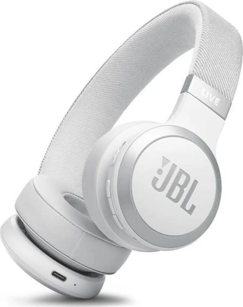 JBL Live 670NC Blanc : Casque Antibruit à Autonomie de 65 Heures