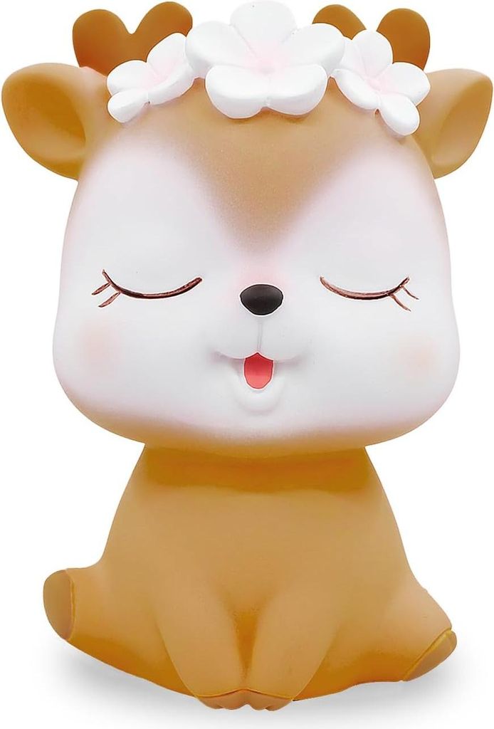 Hirten Spardose für Schlafzimmer und Wohnzimmer - Dekorative Münzbank und Aufbewahrung in Braun