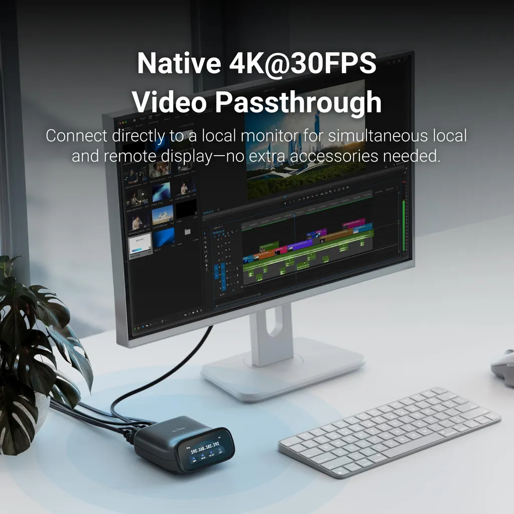 Passerelle KVM à distance Wi-Fi 6 GL-RM10 pour Streaming Ultra HD 4K