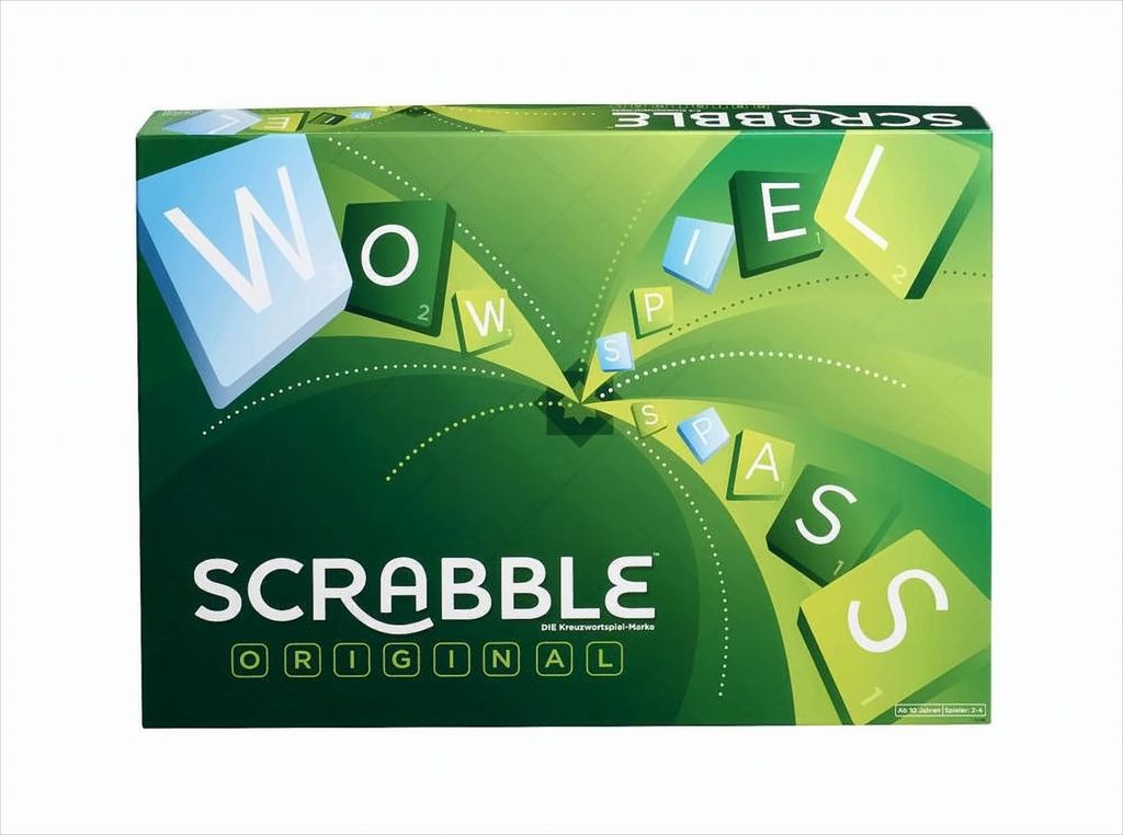 Mattel Games Scrabble Original, Gesellschaftsspiel, Produktbild 