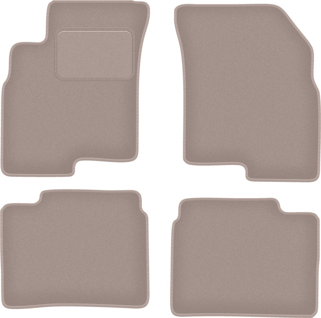 Velours-Autoteppiche für: Kia Optima I Sedan (2001-2006) Beige