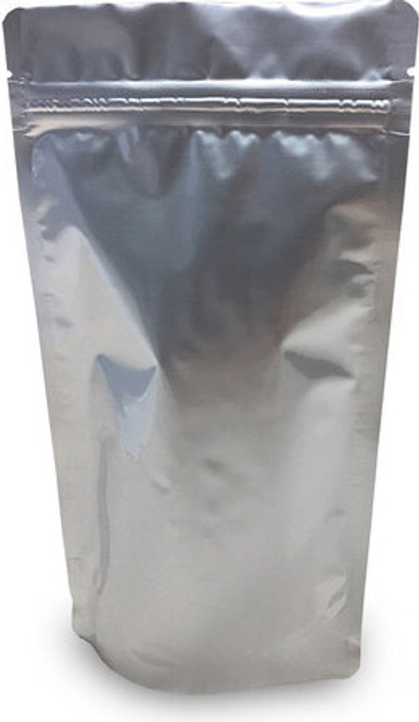 500x Standbodenbeutel Aluminium metallic 250x340x130mm 3000ml