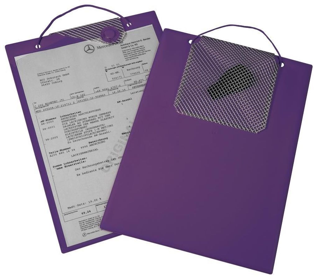 Auftragstasche "Magnetic", DIN A4, inkl Schlüsselfach aus gewebeverstärkter Folie, Magnetverschluss, Violett, Verpackungseinheit: 10 STK