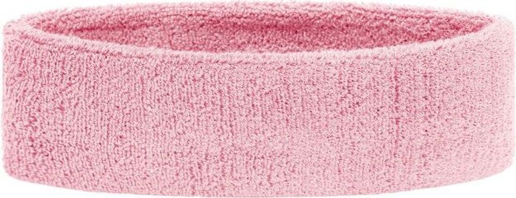 Frottee Stirnband für Sport und Freizeit light-pink, Gr. one size