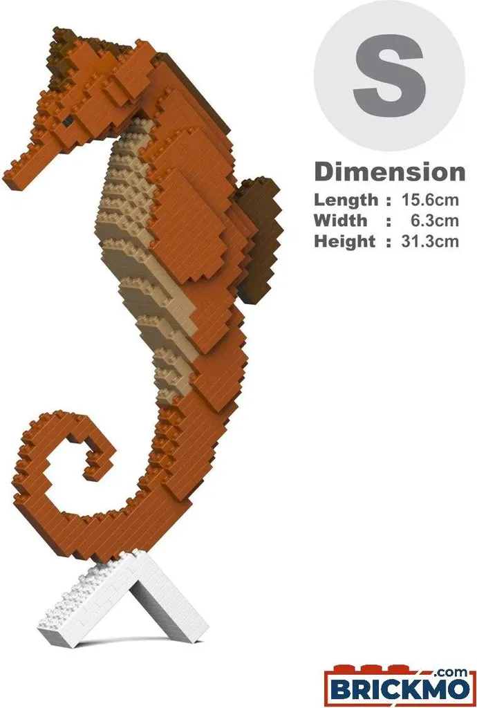 JEKCA Bricks Hippocampe 01 ST19FH03 Jeu de Construction 3D