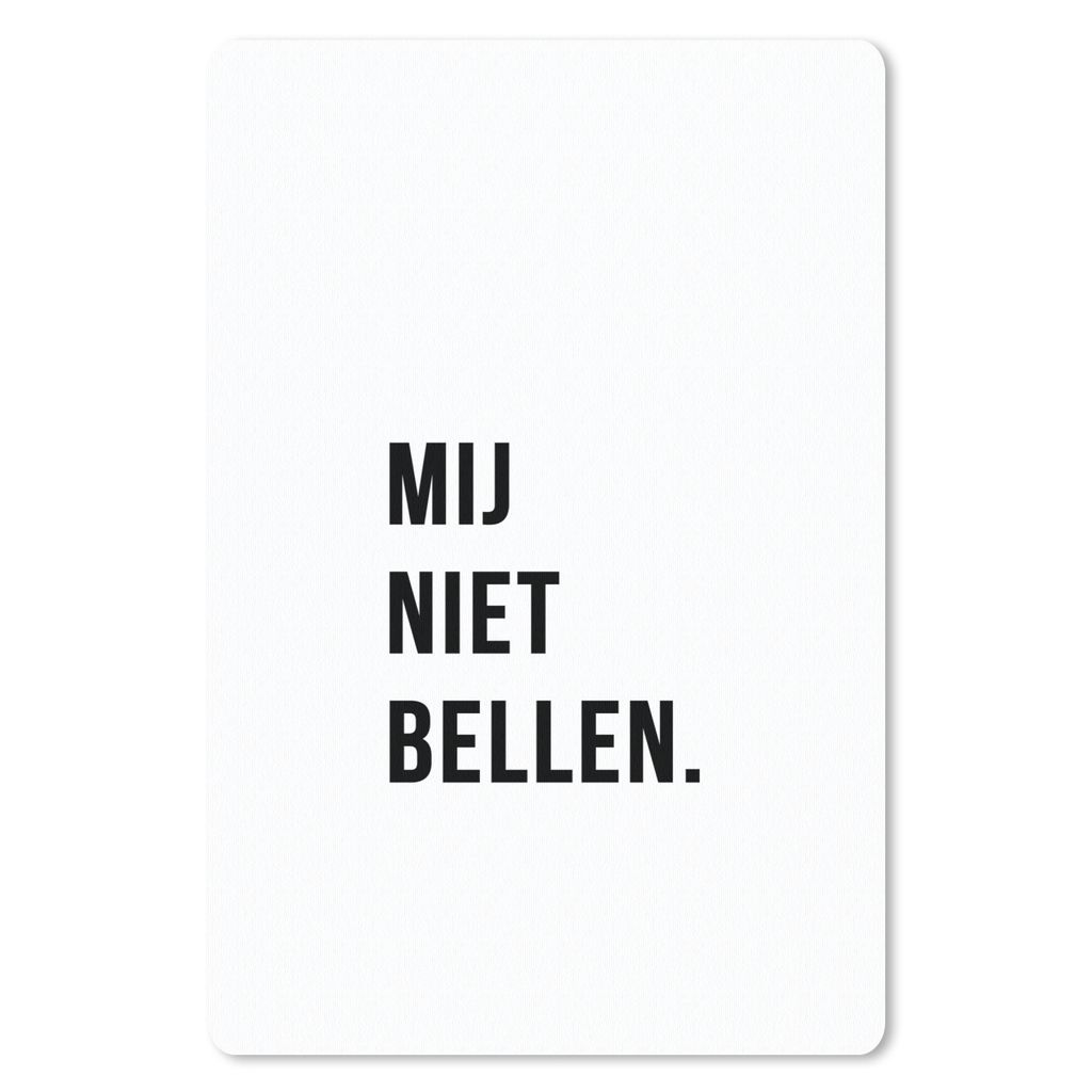 MuchoWow Mauspad Mousepad Zitate - Sprichwörter - Ruf mich nicht an. - Weiß 40x60 cm - Mousepads - Maus Mat - Pad - Mausunterlage - Schreibtisc...