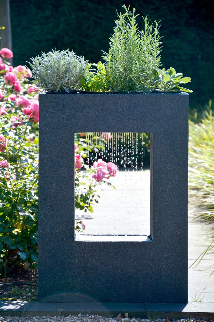 dobar Großer Design Garten-Brunnen mit Pumpe und LEDŽs, Produktbild 6