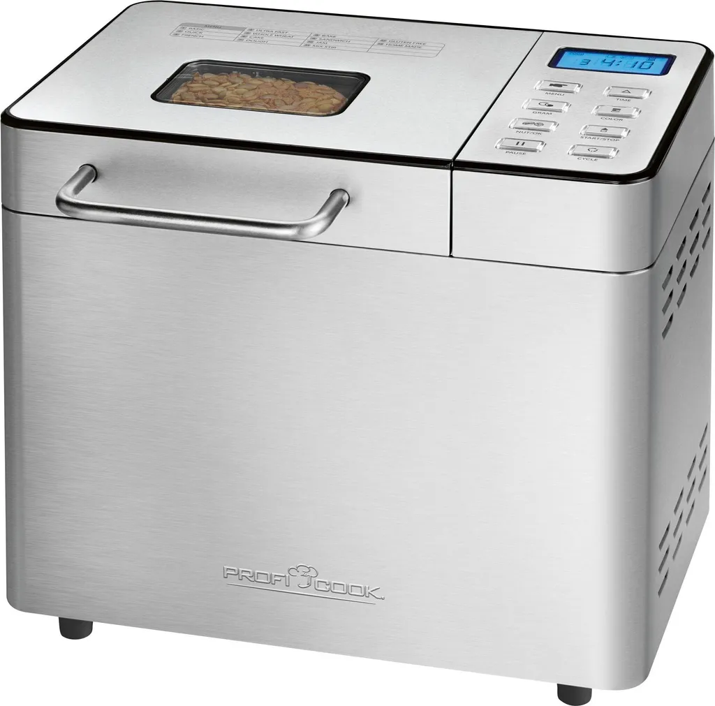 Machine à pain familiale PROFI COOK 1,5 kg idéale pour brioches et cake
