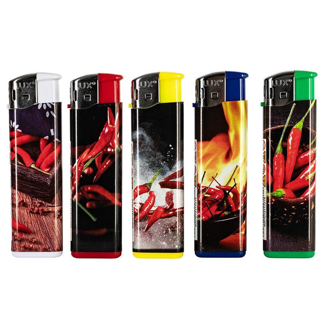 Lux Chili 50-er Mit Motiv Piezo Display Normale Flamme