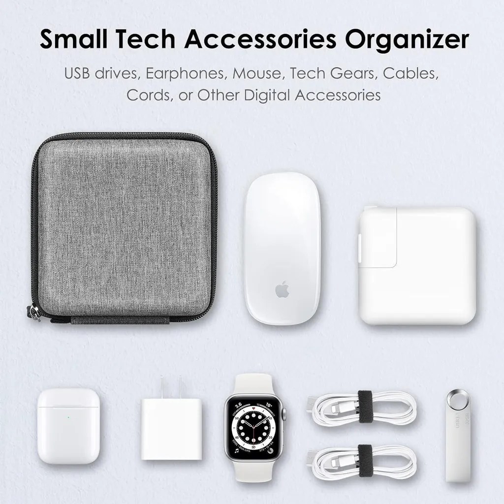Sacoche de Voyage pour Chargeur MacBook et Hub USB-C - Format Compact - 7