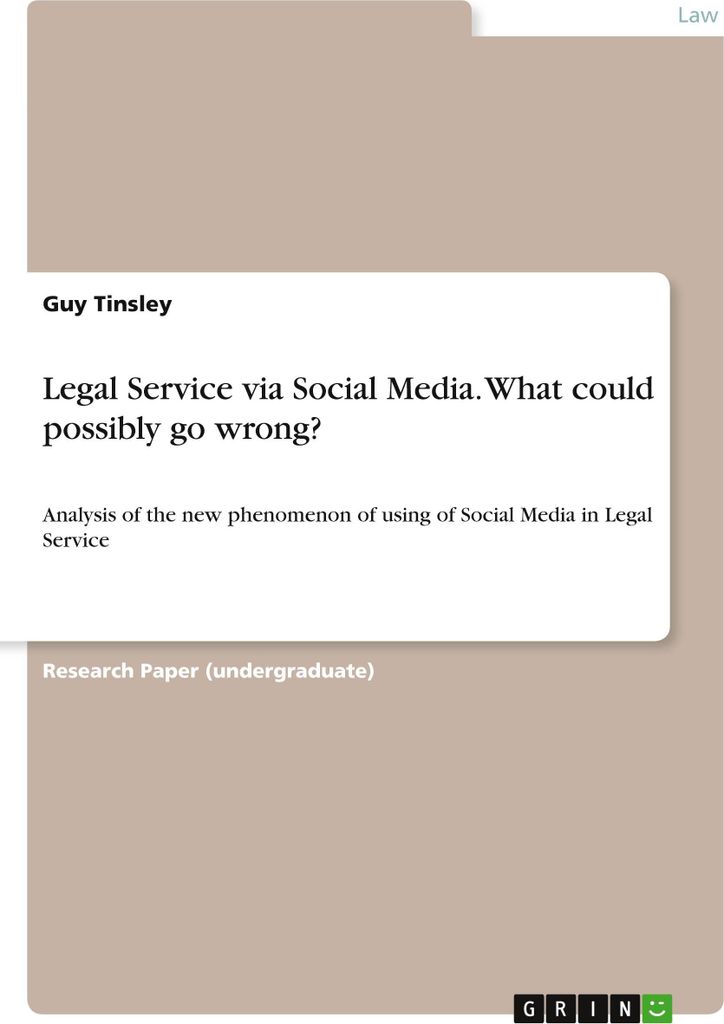 Legal Service via Social Media. What could possibly go wrong?
