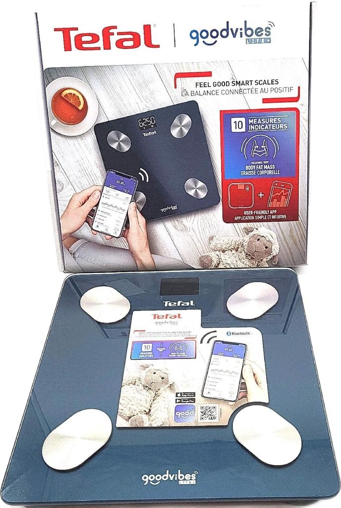 Tefal Goodvibes Life+ Smart Waage: Intuitive Körperanalyse Produktbild 