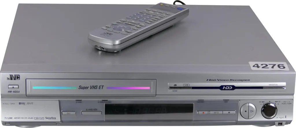 JVC HM-HDS4E Magnétoscope Super VHS avec Disque Dur 80 Go Intégré