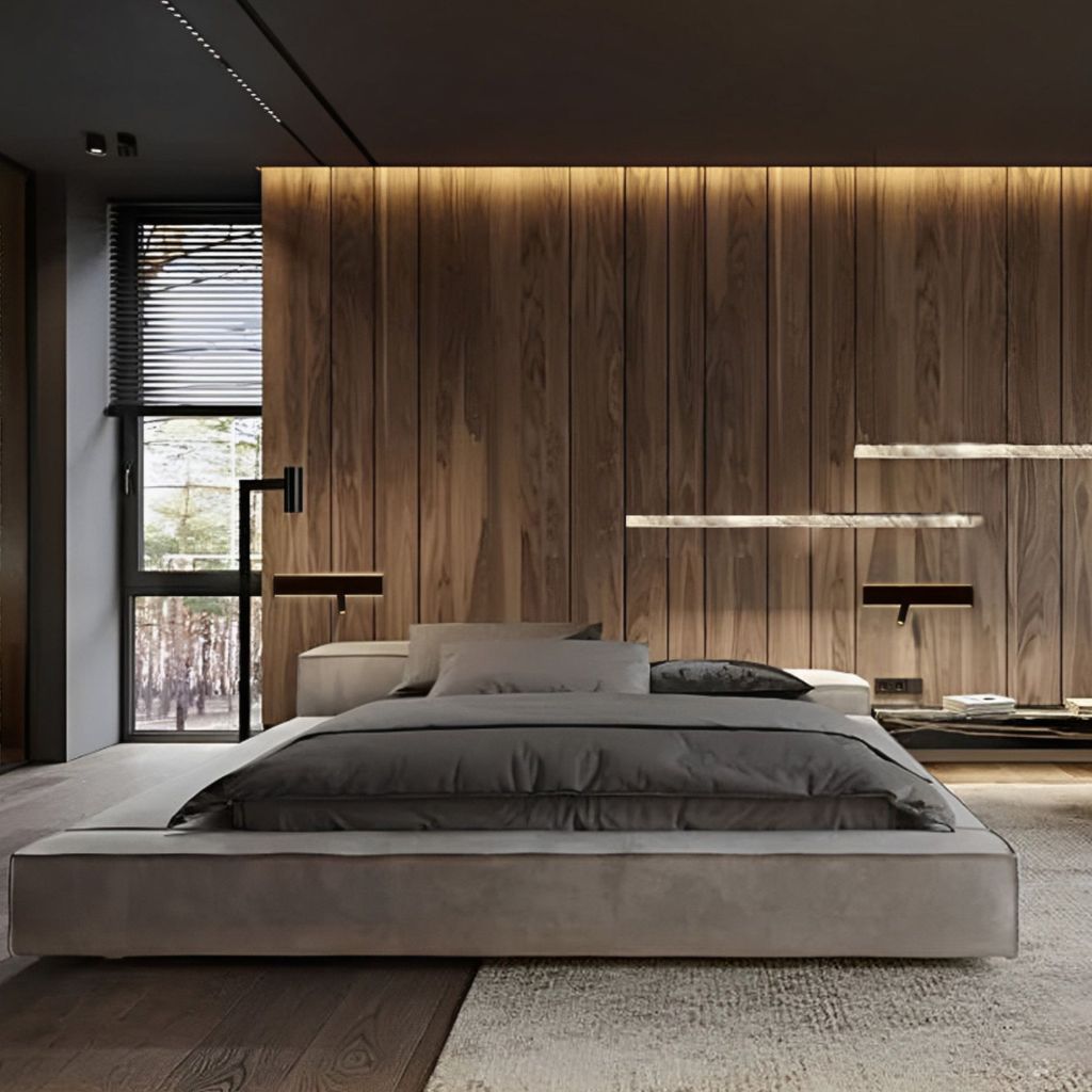 Kalb I Avay Bed Panel With USB-C Modern LED Wall Light, Reading Light With Charging Possibility, Night Light For Bedroom, Black Spotlight (Left And Right Side - View #3