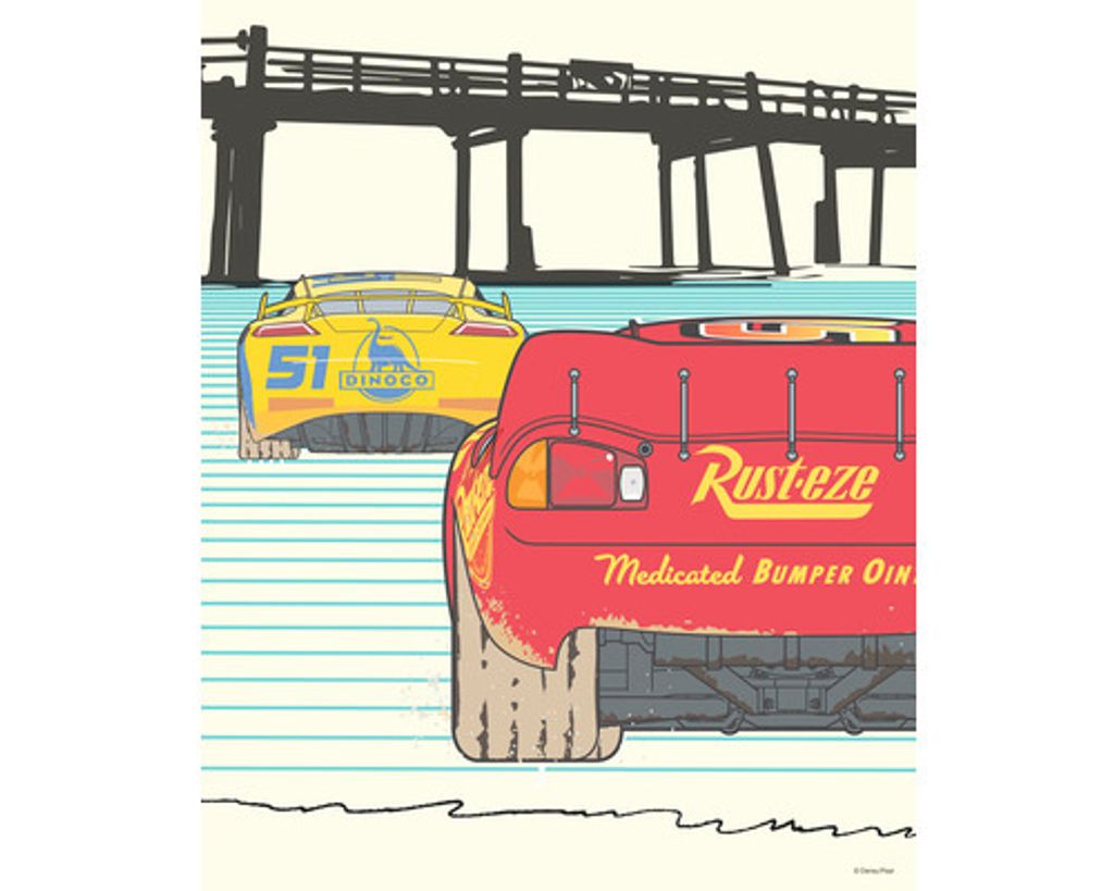 Kunstposter Disney Cars -Plus Fort Ensemble - 40 x 50 cm