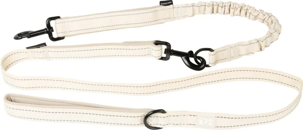 Laisse anti-traction Duvo+ EXPLOR Ultimate Fit 2 en 1 blanc antique pro