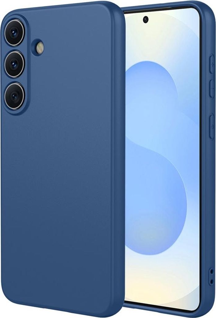 Hülle für Samsung Galaxy S26 Plus - Phonesta Soft Silk Silikon Back Cover - Dunkelblau