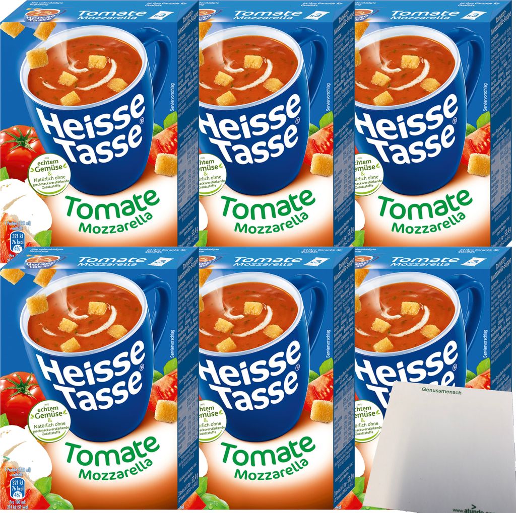 Heisse Tasse Tomate-Mozzarellasuppe 6er Pack (18 Beutel a Produktbild 