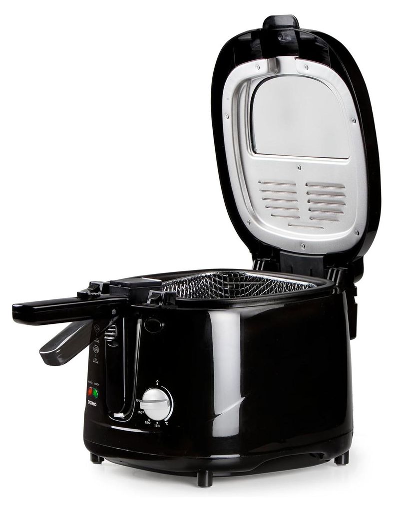 Fritteuse mit Geruchsfilter DOMO DO461FR 2,5 Liter schwarz Produktbild 