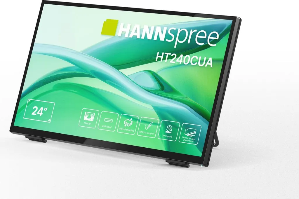 Dalle Tactile Full HD 23,8" Hannspree HT240CUA avec Port USB-C et HDMI 16:9