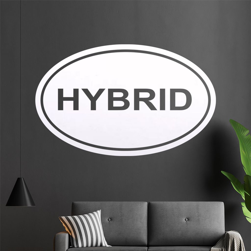 Hybrid Wandtattoo in 6 Größen - Wandaufkleber Wall Sticker - Dekoration, Küche, Wohnzimmer, Schlafzimmer, Badezimmer