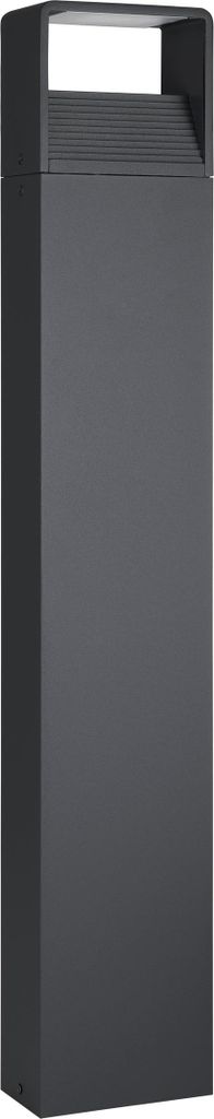 EGLO LED Außen-Stehlampe Doninni 1, 1 flammige Außenleuchte, Pollerleuchte aus Alu, Kunststoff, Farbe: Anthrazit, weiß, IP44