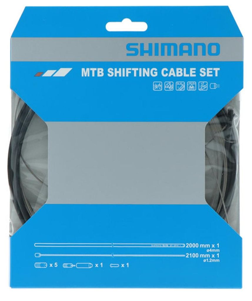 Shimano Schaltzugset MTB schwarz Produktbild 
