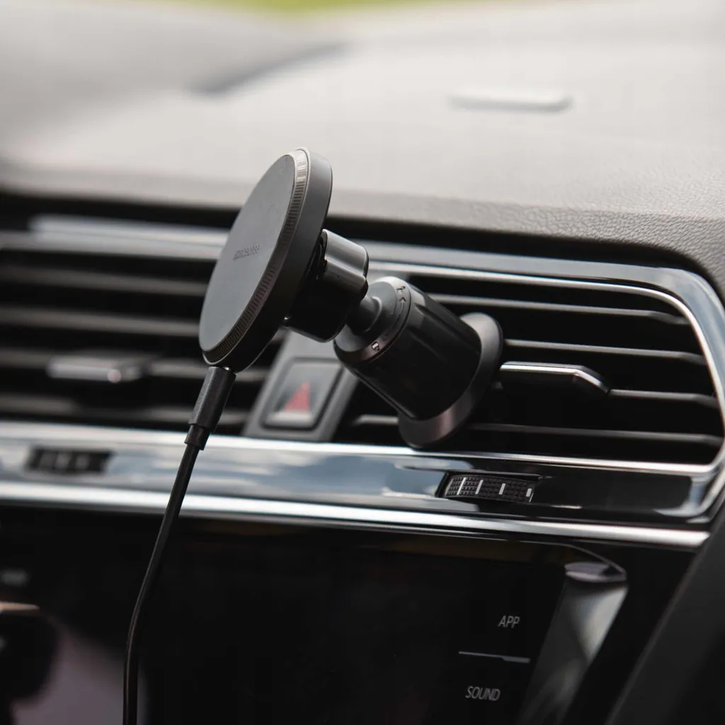 Support Voiture pour Grille d'Aération MagCharge WM11B Noir Robuste - 10