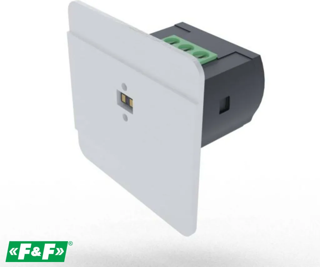 Barrière lumineuse laser blanche F&F DRL-12-1 pour balisage de marche LED